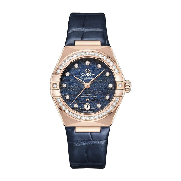 Omega Constellation 131.58.29.20.99.006 Blue Dial 29mm Leather Strap