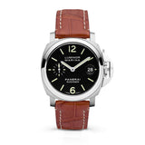 Panerai Luminor Marina Automatic PAM00048 Black Dial Brown Strap 40mm