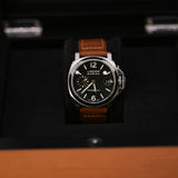 Panerai Luminor Marina Automatic PAM00048 Black Dial Brown Strap 40mm
