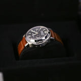 Panerai Luminor Marina Automatic PAM00048 Black Dial Brown Strap 40mm