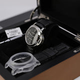 Panerai Luminor PAM00112 44mm Stainless Steel Black Dial on Leather Strap