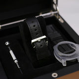 Panerai Luminor PAM00112 44mm Stainless Steel Black Dial on Leather Strap