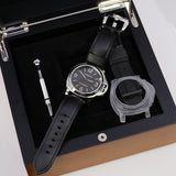 Panerai Luminor PAM00112 44mm Stainless Steel Black Dial on Leather Strap