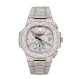 Patek Philippe Nautilus 5980/1A-019 40.5mm Aftermarket Diamond-Set Watch