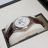 Patek Philippe 3940G Perpetual Calendar 36mm White Gold Silver Dial