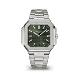 Patek Philippe Cubitus 5821-1A-001 45mm Steel Bracelet Watch with Sunburst Olive Green Dial