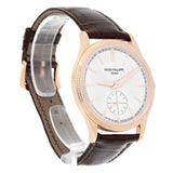 Patek Philippe Calatrava 6119R-001 Rose Gold 39mm Silvery Grained Dial