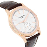 Patek Philippe Calatrava 6119R-001 Rose Gold 39mm Silvery Grained Dial
