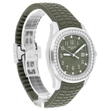Patek Philippe Aquanaut 5267/200A-011 Khaki Green Dial Diamond Bezel Stainless Steel