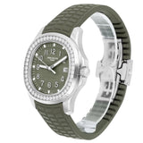 Patek Philippe Aquanaut 5267/200A-011 Khaki Green Dial Diamond Bezel Stainless Steel