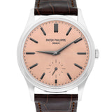 Patek Philippe Calatrava 6196P-001 Platinum 38mm Rose-Gilt Opaline Dial