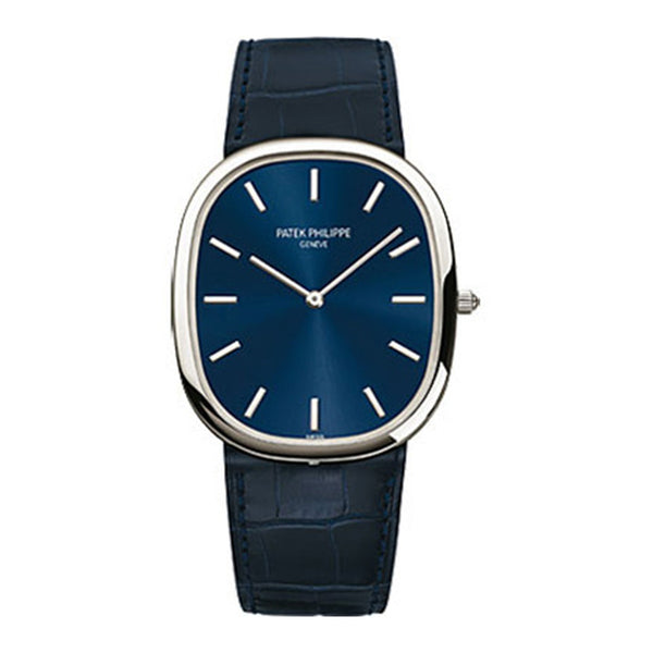 Patek Philippe Golden Ellipse 5738P-001 Platinum Blue Dial