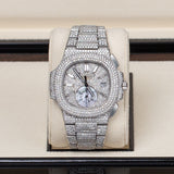 Patek Philippe Nautilus 5980/1A-019 40.5mm Aftermarket Diamond-Set Watch
