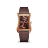 Patek Philippe Gondolo 4962-200R-001 Rose Gold Brown Dial Leather Strap