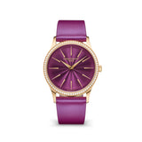 Patek Philippe Calatrava 4997-200R-001 Rose Gold 35mm Purple Dial Diamond Bezel