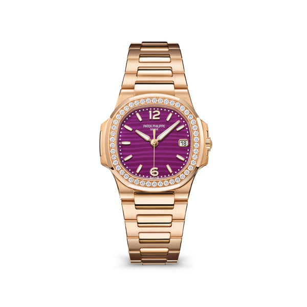 Patek Philippe Nautilus 7010-1R-013 Rose Gold Purple Dial 32mm