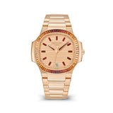 Patek Philippe Nautilus 7118-1300R-001 Rose Gold Rose-Gilt Dial 35.2mm