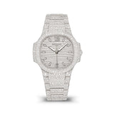 Patek Philippe Nautilus 7118-1450G-001 White Gold Diamond-Paved Dial & Bracelet 35.2mm