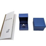 Platinum Oval and Round Diamond Engagement Ring Set — 4.51 tcw, GIA Certified Center Stone