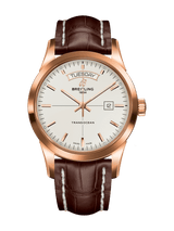 Breitling Transocean Day & Date R45310121G1P1 43mm 18k Red Gold Mercury Silver Dial