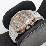 Richard Mille RM 011 18k Rose Gold Aftermarket VS1 F-G Diamond Automatic Flyback Chronograph