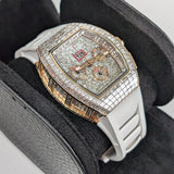 Richard Mille RM 011 18k Rose Gold Aftermarket VS1 F-G Diamond Automatic Flyback Chronograph