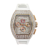 Richard Mille RM 011 18k Rose Gold Aftermarket VS1 F-G Diamond Automatic Flyback Chronograph