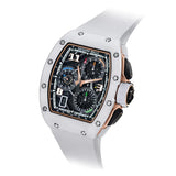 Richard Mille RM 72-01 White Ceramic Chronograph with White Strap