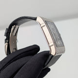 Richard Mille RM 016 Ultra Flat 50mm 18K White Gold Full Diamond Case Skeletonized