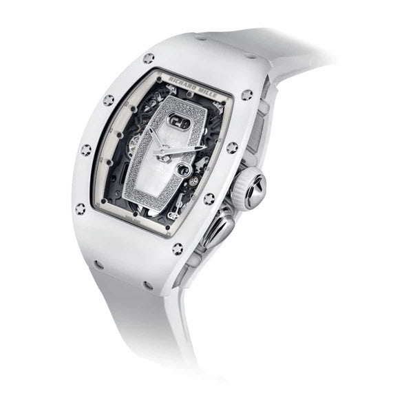 Richard Mille RM 037 Automatic Skeleton Watch in Ceramic and White Gold