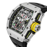 Richard Mille RM 11-03 Titanium Flyback Chronograph 50mm Skeleton Dial Rubber Strap