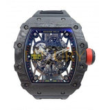Richard Mille RM 35-02 Skeleton Automatic 48mm Stainless Steel Black Rubber Strap