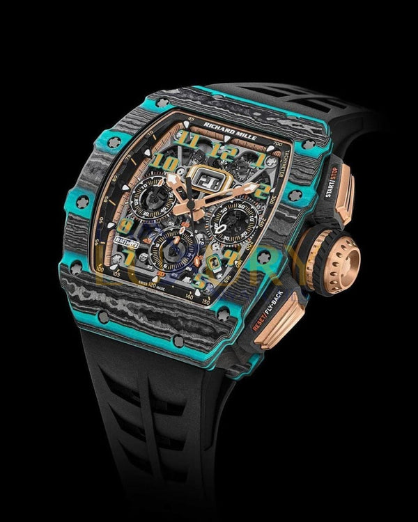 Richard Mille RM 11-03 Ultimate Edition Carbon TPT and Turquoise Quartz TPT Chronograph 50mm