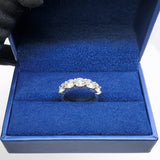 LWU Platinum Five-Stone Round Brilliant Diamond Ring 3.03 ctw GIA Certified