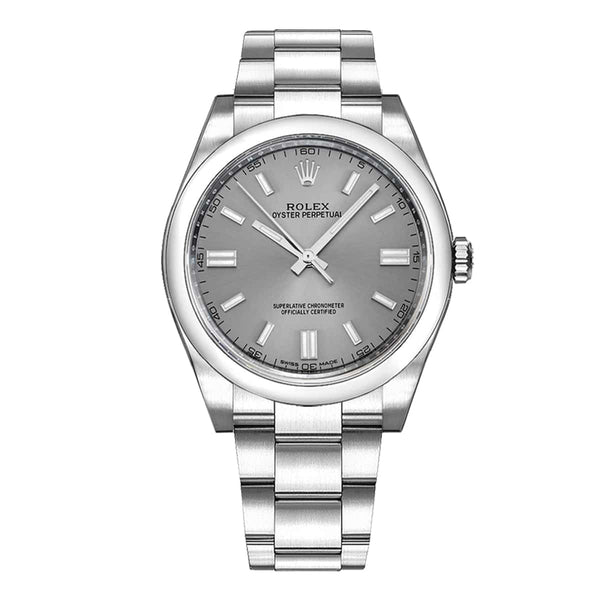 Rolex Oyster Perpetual 36 Silver Dial Steel Watch Ref. 116000-0009