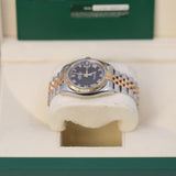 Rolex Datejust 116231 Black Roman Dial 36mm Stainless Steel and 18k Rose Gold Jubilee