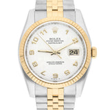 Rolex Datejust 36 Ref. 116233 Ivory Arabic Dial Two-Tone Jubilee Bracelet