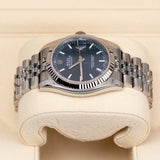 Rolex Datejust 116234 36mm Blue Index Dial Fluted Bezel Jubilee Bracelet