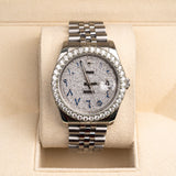 Rolex Datejust 36mm Ref. 116234 Aftermarket Diamond Dial and Diamond Bezel with Jubilee Bracelet