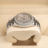 Rolex Datejust 36mm Ref. 116234 Aftermarket Diamond Dial and Diamond Bezel with Jubilee Bracelet