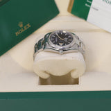 Rolex Datejust 116234 36mm Blue Stick Dial White Gold Fluted Bezel Oyster Bracelet