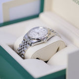 Rolex Datejust 116234 Stainless Steel & 18K White Gold 36mm Silver Diamond Dial Jubilee