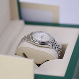 Rolex Datejust 116234 Stainless Steel & 18K White Gold 36mm Silver Diamond Dial Jubilee
