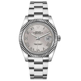 Rolex Datejust 116234 Steel and 18k White Gold 36mm Silver Roman Dial