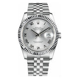Rolex Datejust 116234 36mm Steel & 18K White Gold Jubilee Silver Roman Dial
