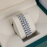 Rolex Datejust 116234 36mm Steel & 18K White Gold Jubilee Silver Roman Dial