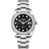 Rolex Datejust 36 Reference 116244-0017 Black Diamond Dial Oystersteel Oyster Bracelet