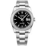Rolex Datejust 36 116244-0060 Black Dial Diamond Bezel Oystersteel Oyster Bracelet