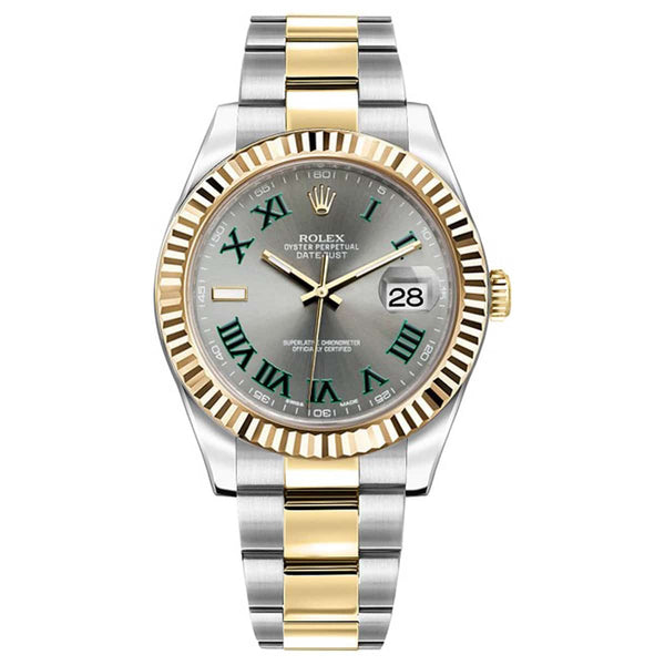 Rolex Datejust II 116333 41mm Steel & 18K Yellow Gold Grey Roman Dial