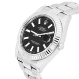 Rolex Datejust 41 Reference 116334 Black Index Dial Stainless Steel Oyster Bracelet